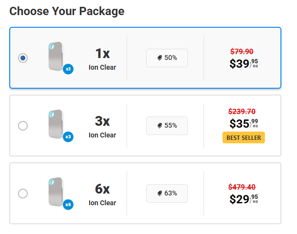 ionclear air purifier for sale